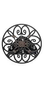 Liberty Garden Products 703-2 Multi-Purpose Steel Garden Wall/Floor Mount Hose Reel, Tan Poly