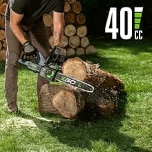EGO POWER+ Chain Saw, 16” Battery Powered Chainsaw, Electric Cordless, Includes 56V 4.0Ah Battery and Charger – CS1613