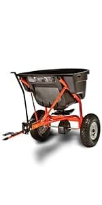 Agri-Fab 45-0463 130 lb. Tow-Behind Lawn & Garden Broadcast Spreader for Seed,Fertilizer,Salt,Ice Melt; Easy to use Flow Control from Seat of Riding Lawn Mower