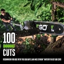 EGO POWER+ Pole Saw, Cordless Electric Pole Saw for Tree Trimming with Telescopic LED Cut Line Indicator, Battery and Charger Not Included - PS1000