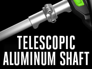 EGO Power+ String Trimmer, Battery Powered, 15" Trimmer for Weeds and Grass with POWERLOAD, Telescopic Aluminum Shaft, Includes 56V 2.5Ah Battery and Charger - ST1511T