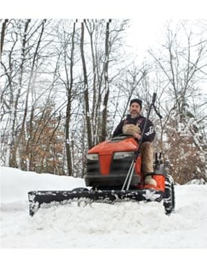 Agri-Fab LBD48D 48 Inch Front Mount Universal Snow Plow Blade; Fits many Lawn and Garden Riding Lawn Mowers/Tractors