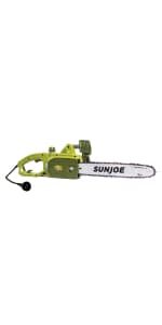 Sun Joe SWJ599E 14-inch 9-Amp Tree Limb Master Electric Handheld Chainsaw with Low-Kickback