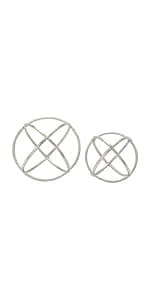 Deco 79 Metal Geometric Decorative Sculpture Home Decor Statue with Black Base, Accent Figurine 14" x 3" x 20", Gray