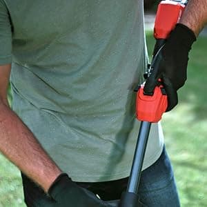 Skil LT4823B-10 PWR CORE 20 Brushless 20V 13'' String Trimmer Kit, Includes 4.0Ah Battery and Charger, Red