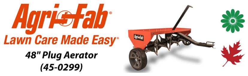 Agri-Fab 45-0299 48" Tow Behind Lawn Plug Aerator with Universal Hitch; Designed to Pull Behind Lawn & Garden Tractors