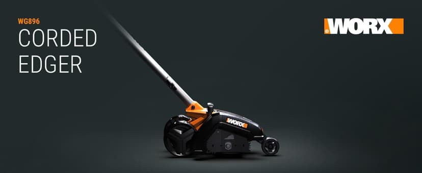 WORX WG896 12 Amp 7.5 Inch Electric Lawn Edger & Trencher, Orange and Black
