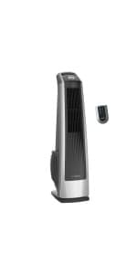 Lasko 12” Utility Fan for Job Site or Home Use, 289 CFM, Pivoting High Velocity Blower Fans, 3 Speeds, 2 Accessory Outlets 120V, Black, U12104