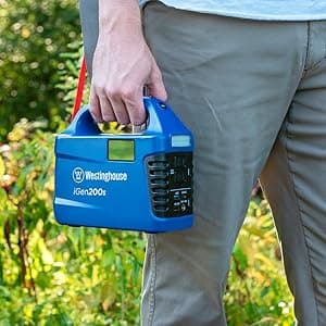 Westinghouse 194Wh 300 Peak Watt Portable Power Station & Solar Generator, Modified Sine Wave AC Outlet, Backup Lithium Battery for Camping, Home, Travel, Indoor/Outdoor Use (Solar Panel Not Included)