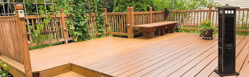 Lasko 4890 Elegant Living Fan with Remote Control-Features Accent Lighting and Widespread Oscillation-Perfect for Outdoor Patios, Decks, or Balconies, Brown