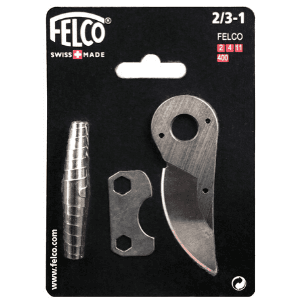 Felco Hand Pruner Replacement Kit (2/3-1) - Spare Blade, Spring, & Adjustment Key for Garden Shears & Clippers