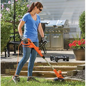 BLACK+DECKER 3-in-1 Corded Lawn Mower, String Trimmer & Edger, 12-Inch (BESTA512CM)