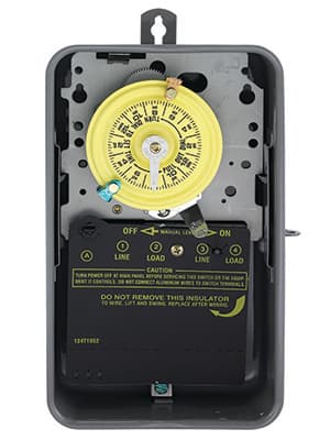 Intermatic T104R 208-277-Volt DPST 24 Hour Mechanical Time Switch with Outdoor Case