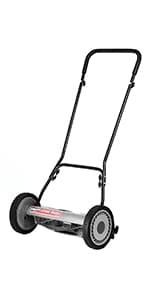 Great States 304-14 14-Inch 5-Blade Push Reel Lawn Mower, Red