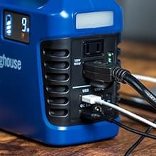 Westinghouse 194Wh 300 Peak Watt Portable Power Station & Solar Generator, Modified Sine Wave AC Outlet, Backup Lithium Battery for Camping, Home, Travel, Indoor/Outdoor Use (Solar Panel Not Included)