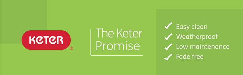 Keter Outdoor Storage Deck Box, 37 Gallon Waterproof Patio Table Bin, Circa, Brown