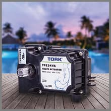 NSI TORK TPE24VA 24-Volt Valve Actuator Control, Compatible with all 24VAC Control Systems, for Pools, Spa Equipment, Solar and More, black
