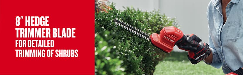 CRAFTSMAN V20 Cordless Handheld Grass Trimmer and Mini Hedge Trimmer Kit (CMCSS800C1)