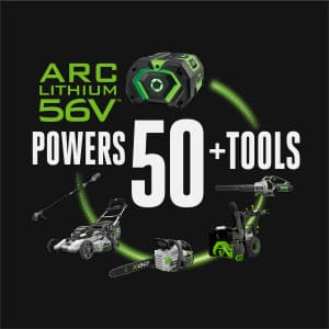 EGO Power+ MPS1001 10-inch Pole Saw & Power Head with 2.5Ah Battery & Charger Included