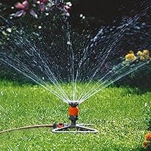 Gardena (84-BZMX) Up to 2300 Sq Ft, ZoomMaxx Adjustable Oscillating Sprinkler on Weighted Base for Watering of Lawn, Yard and Garden. Includes Gardena Quick Connector System to Connect to Hose.