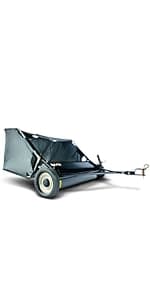 Agri-Fab 45-0546 52" Tow-Behind Lawn Sweeper, 26 cu. ft Hopper Bag Capacity; Leaf & Grass Catcher, with Adjustable Brush Height and Dump From Seat Handle