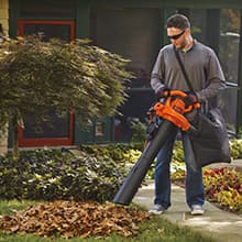 BLACK+DECKER Leaf Blower, Vacuum and Mulcher 3-in-1, 12 Amp, 250 MPH, 400 CFM (BV6000)