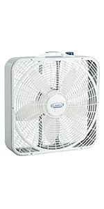 Lasko Wind Machine Air Circulator Floor Fan, 3 Speeds, Pivoting Head for Large Spaces, 20", 3300, White