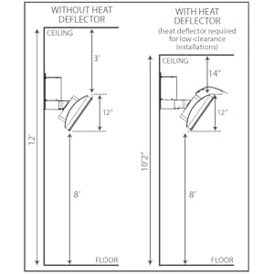 Bromic Heating BH0110003-1 Smart-Heat Platinum 500 Radiant Infrared Patio Heater, Natural Gas, 39800 BTU