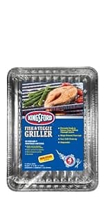 Kingsford Disposable Drip Bucket Liners, 10 Count | Aluminum Drip Bucket Liners, Disposable Bucket Liners for BBQ and Grill Grease Bucket Liners for Grilling | Easy Cleanup from Kingsford Grilling