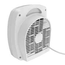 Comfort Zone Indoor Space Heater with Adjustable Thermostat, Fan Forced, Electric, Overheat Protection, Safety Tip-Over Switch, Energy Efficient, Ideal for Home, Bedroom, & Office, 1,500W, CZ45E