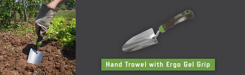 AMES 2445000 Stainless Steel Hand Trowel with Ergo Gel Grip, 13-Inch