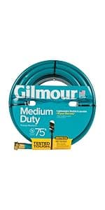 Gilmour Pro Commercial 3/4" x 75' Heavy Duty Water Hose, Durable and Kink Resistant 75 ft Garden Hose
