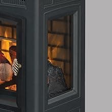 duraflame Freestanding Electric Fireplace Stove Heater with 3D Flame Effect for 1,000 Sq. Ft. Room, Navy