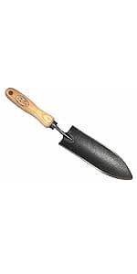 DeWit Forged Transplant Trowel with Short Handle, Lightweight & Durable Garden Tool with Comfortable Grip for Planting, Digging & Transplanting