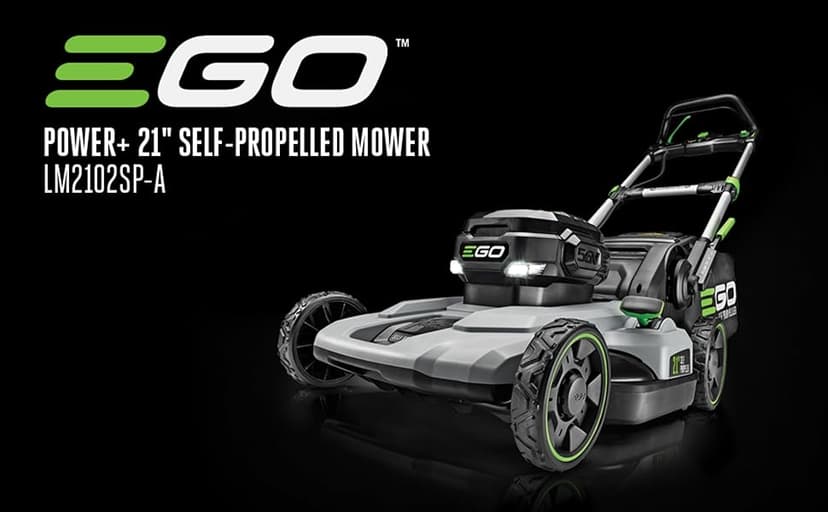 EGO POWER+ Electric Lawn Mower, Self-Propelled Cordless, Includes (2) 56V 4.0Ah Batteries and Rapid Charger - LM2102SP-A