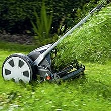 GARDENA (4018) Classic 16" Reel Lawn Mower with 5 Blades. Perfect Cut Every time for meticulous Yards. Eco-Friendly, Made in Europe