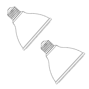 NICOR Lighting 150W Black Double Cylinder Adjustable Security Flood Light (11721)