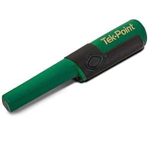 Teknetics TEK-Point Waterproof Metal Detector Pinpointer Probe, Green, High Precision for Target Location, Durable, Vibration & Audio Alerts, Ideal for Coin and Relic Hunting