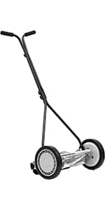 Great States 304-14 14-Inch 5-Blade Push Reel Lawn Mower, Red