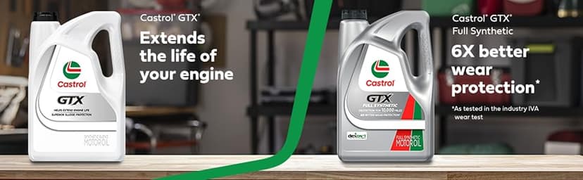 Castrol GTX 10W-30 Conventional Motor Oil, 5 Quarts