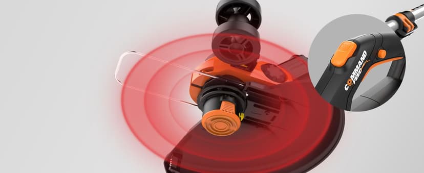 Worx String Trimmer Cordless GT3.0 20V PowerShare 12" Edger & Weed Trimmer (2 Batteries & Charger Included) WG163