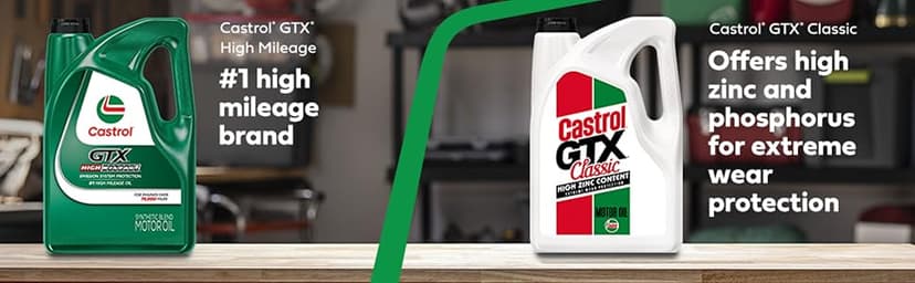 Castrol GTX 10W-30 Conventional Motor Oil, 5 Quarts