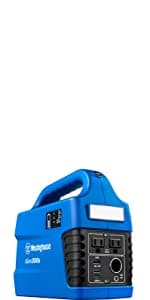 Westinghouse 194Wh 300 Peak Watt Portable Power Station & Solar Generator, Modified Sine Wave AC Outlet, Backup Lithium Battery for Camping, Home, Travel, Indoor/Outdoor Use (Solar Panel Not Included)