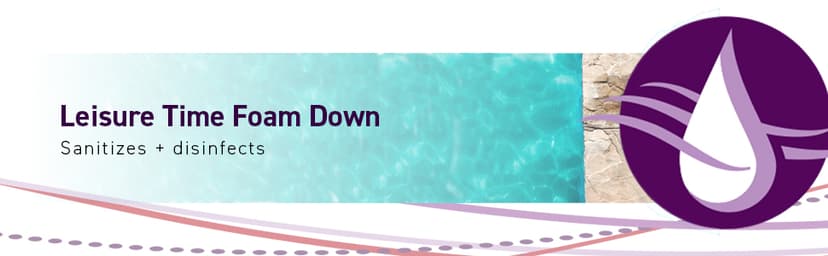 Leisure Time 30241A Foam Down Cleanser for Spas and Hot Tubs, 32 fl oz (Package may vary)