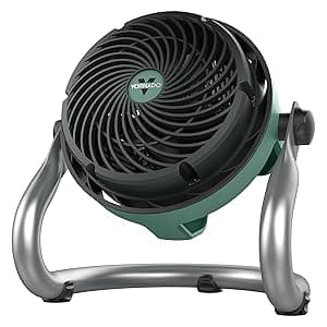 Vornado EXO51 Heavy Duty Air Circulator Shop Fan with IP54 Rated Dustproof and Water-Resistant Motor, Green, CR1-0389-17, Medium
