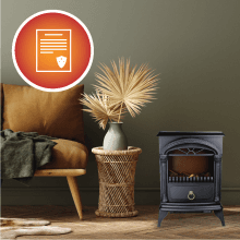 Comfort Zone Indoor Space Heater with Adjustable Thermostat, Fan Forced, Electric, Overheat Protection, Safety Tip-Over Switch, Energy Efficient, Ideal for Home, Bedroom, & Office, 1,500W, CZ45E