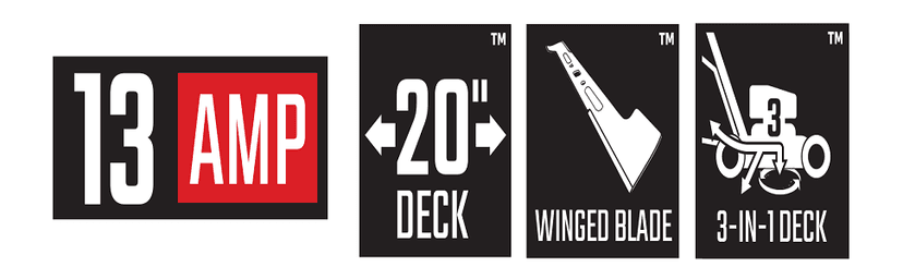 CRAFTSMAN Electric Lawn Mower, 20-Inch, Corded, 13-Ah (CMEMW213), Red