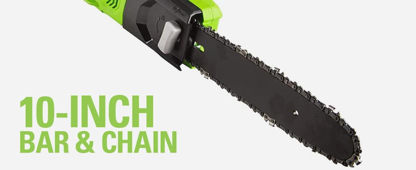 Greenworks 7 Amp (2-In-1) 10-inch Corded Electric Polesaw, PSCS06B01