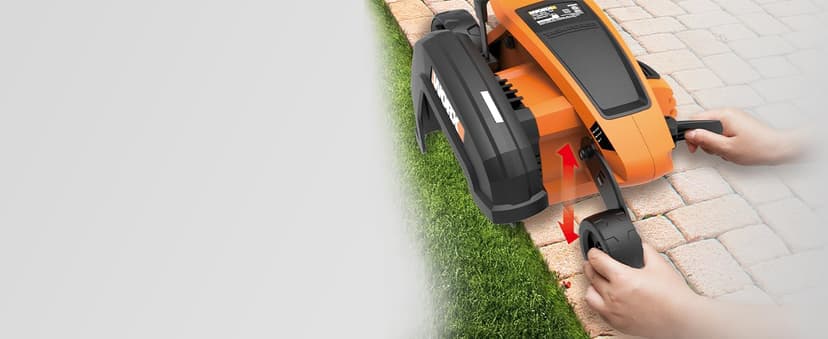 WORX WG896 12 Amp 7.5 Inch Electric Lawn Edger & Trencher, Orange and Black