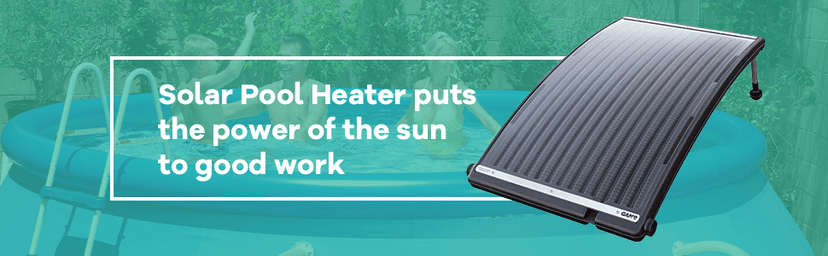 GAME 4721-BB SolarPRO Curve Solar Pool Heater, Made for Intex & Bestway Above-Ground and Inground Pools, Includes Intex Adapters, 2 Hoses & Clamps